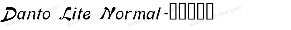 Danto Lite Normal字体转换